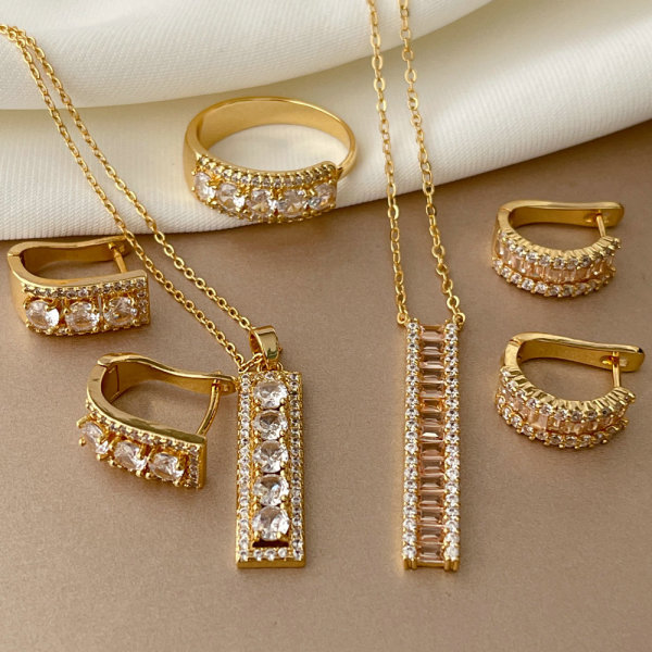 Pave set fashion jewerly