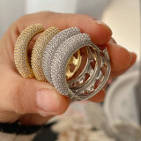 Pave zircon hoop
