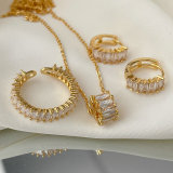 Pave zircon set jewelry