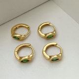 Zircon green zircon hoop