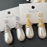 Teardrop pearl earrings