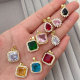 Pave zircon colorful charm