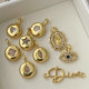 Round star heart charm