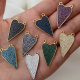 Pave zircon heart pendant