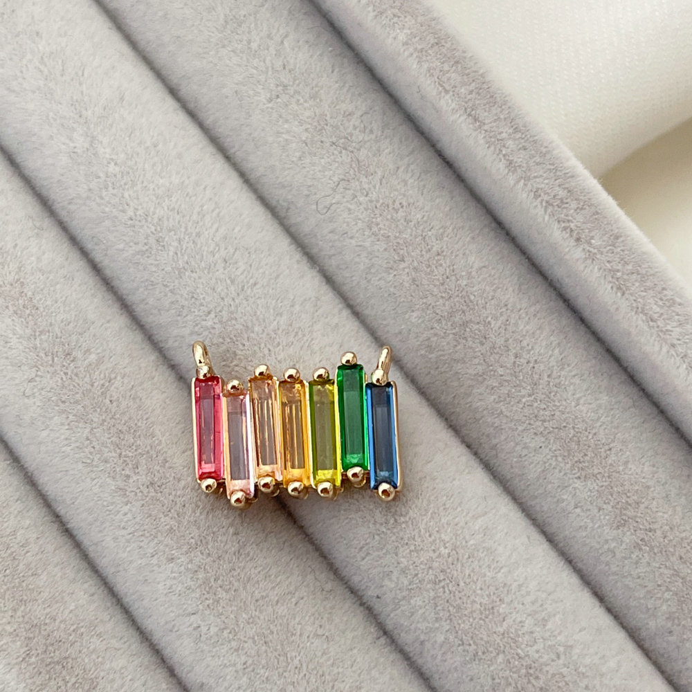 Pave colorful charm