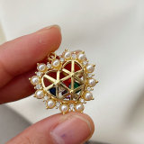 Pave heart charm