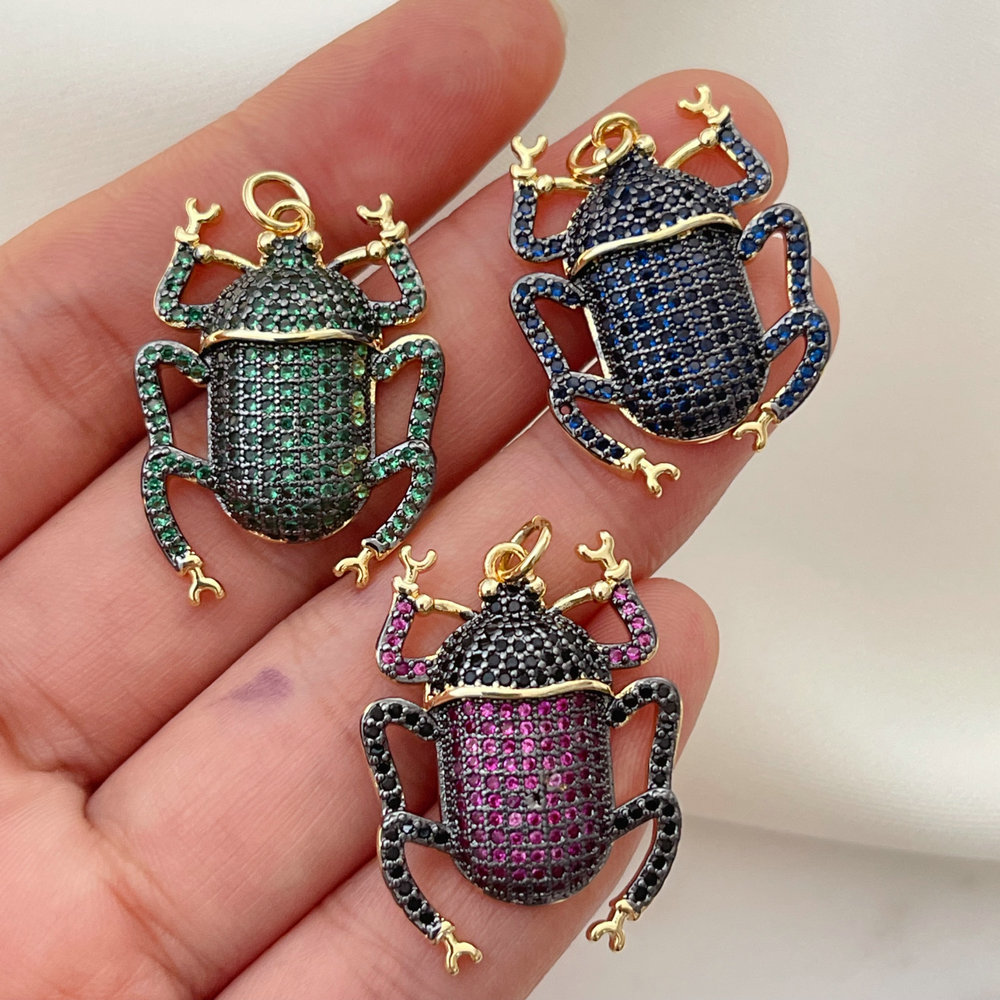 Pave ladybug charm