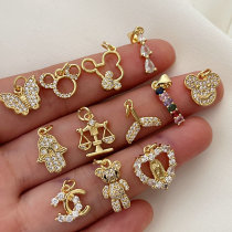 Pave zircon charm