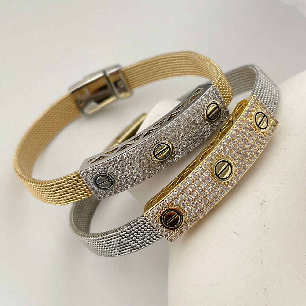 Pave bar bracelet