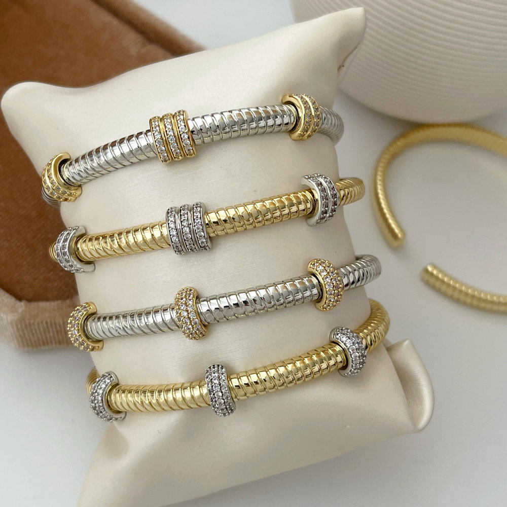 Pave fashion bangle