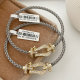 Leather belt bracelet