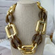 Acrylic cuban chain necklace