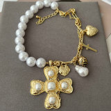 Big cross pendant necklace