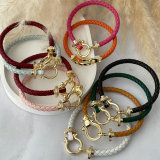 Leather fashion bracelet