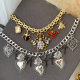 Bee pendant cuban chain necklace