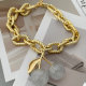 Chunky white cherry pendant necklace