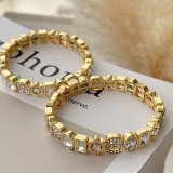 Elastic smile charm bracelet