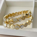 Elastic smile charm bracelet
