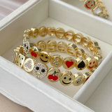 Elastic Chery charm bracelet