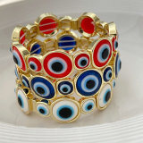 Elastic Enamel Eye Bracelet