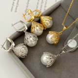 Pearl drop set jewelry