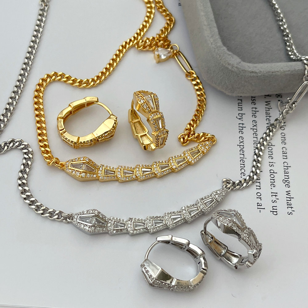 Pave snake set jewelry