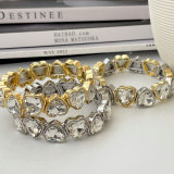 Elastic Heart charm bracelet
