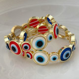 Elastic Ename Colorful Eye Bracelet
