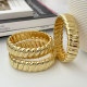 Elastic wave charm bracelet