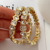 Elastic smile charm bracelet
