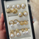 Simple pearl earrings