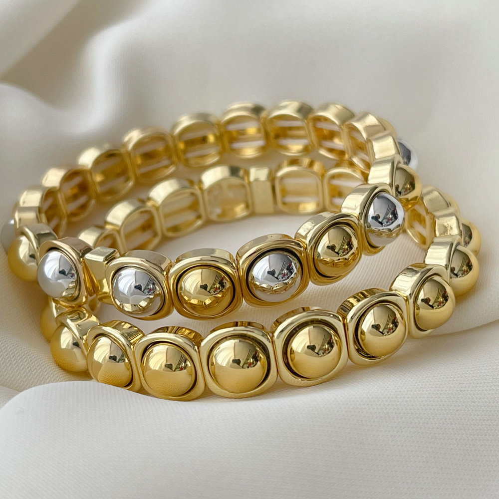 Elastic bead bracelet