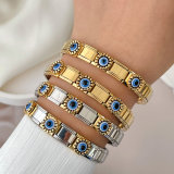 Italian Elastic Module Eye Bracelet