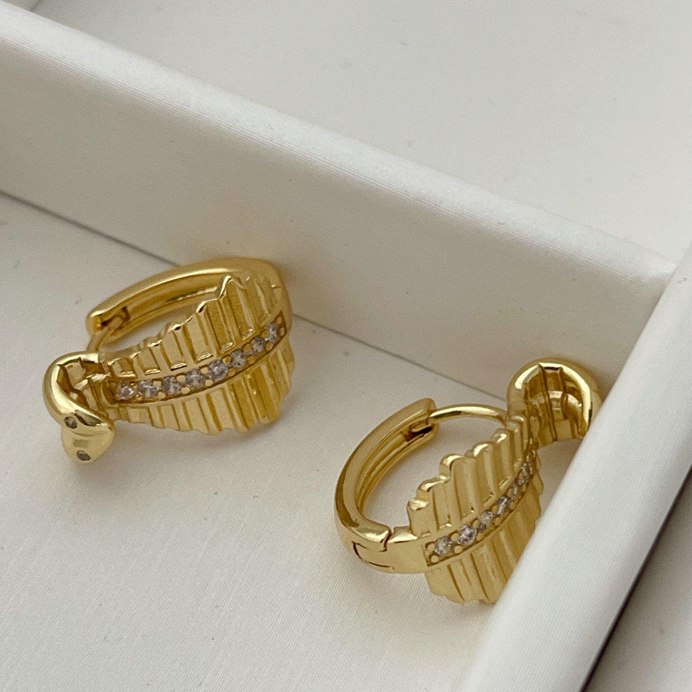 Snake earrings