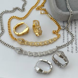 Pave snake set jewelry