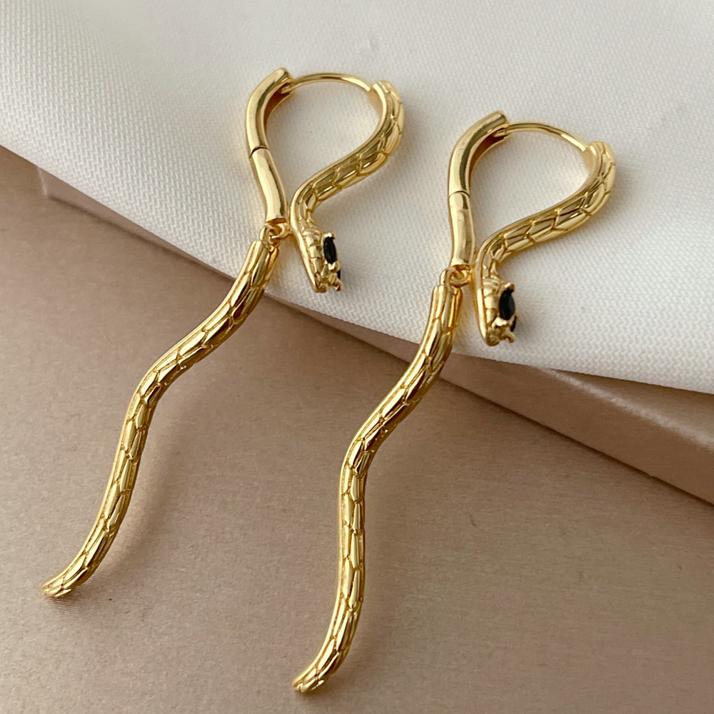Snake earrings