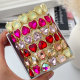 Elastic colorful heart bracelet