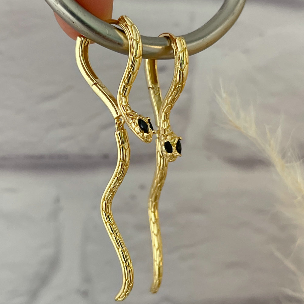 Snake earrings