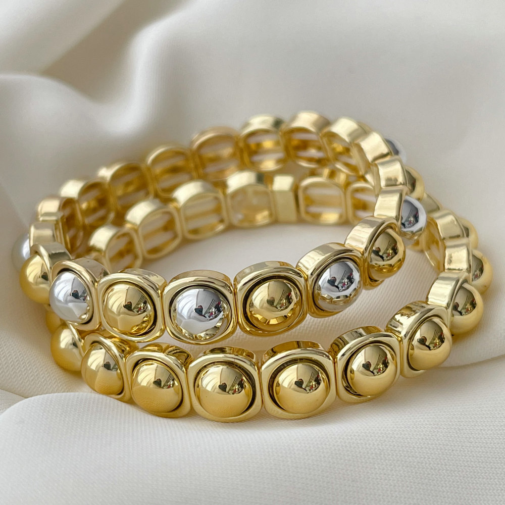 Elastic bead bracelet