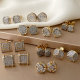 Two tone fashion earrings