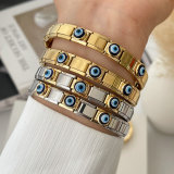 Italian Elastic Module Eye Bracelet