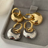 Metal teardrop earrings