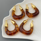 Acrylic square earrings