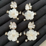 Shell flower earrings