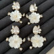 Shell flower earrings