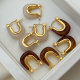 Acrylic square earrings