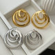 Metal circle earrings