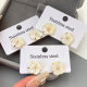 Small shell flower earrings