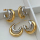 Two tone circle hoop