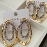 Two tone earrings